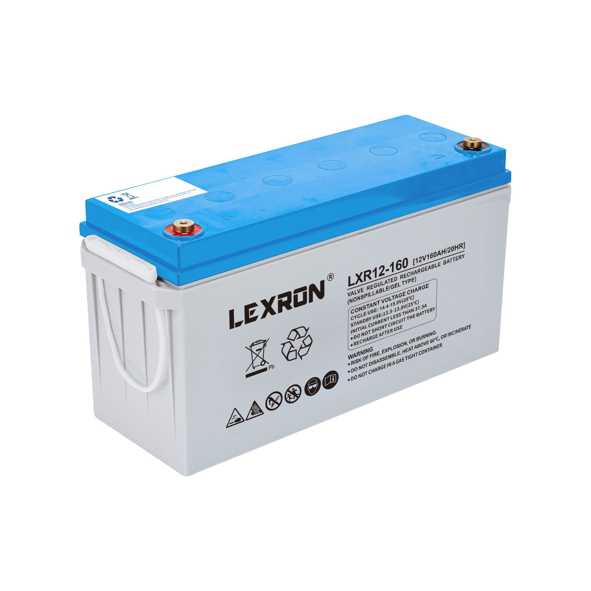 LEXRON 12V 160AH Deep Cycle Karbon Jel Akü