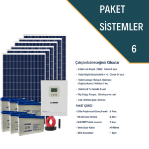 3Kw Solar Çatı Güneş Paneli Güneş Enerjisi Elektrik Üretim Fiyatı - Paket 6