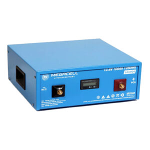 Megacell Lityum 12.8V 100Ah LiFePO4 Akü Metal Kasa