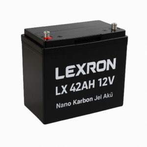 Lexron 42Ah 12V Nano Karbon Jel Akü Elektrikli Araç Aküsü